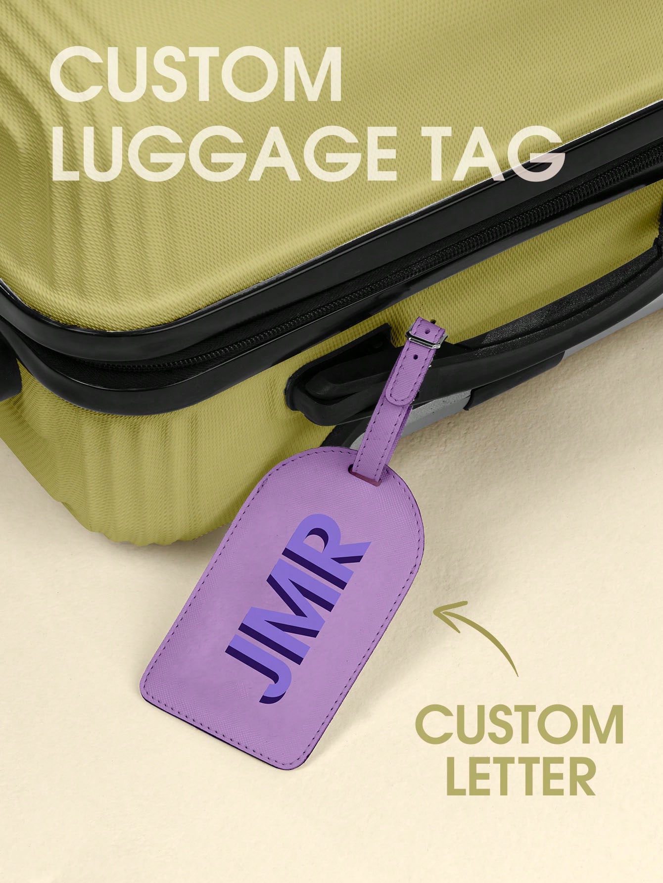 Party Favor Bag - Personalisierter Kofferanhänger mit Initialen, individueller Buchstaben-Anhänger