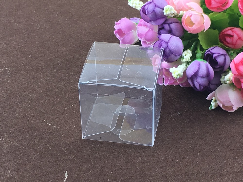 Event Party Box - 50 stücke 9*9*9 cm durchsichtigen kunststoff