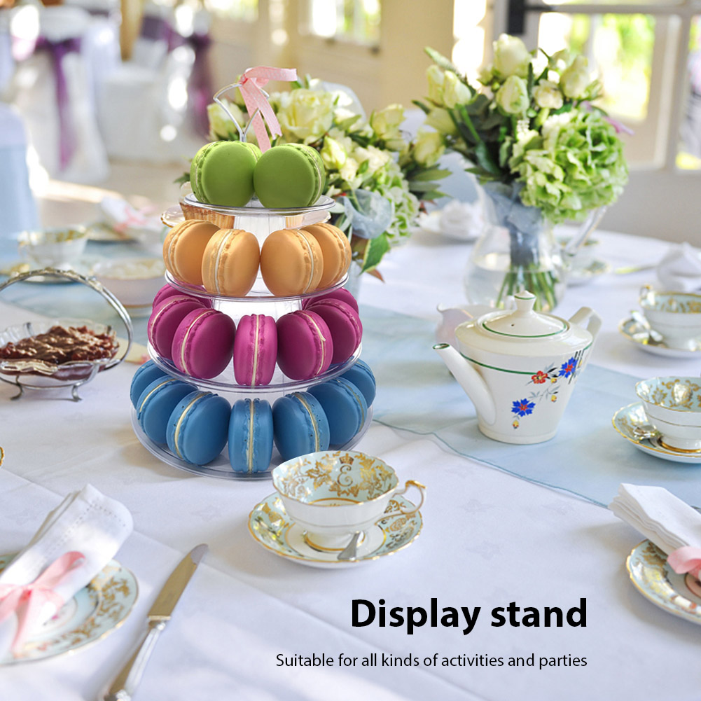 Cupcake Stand Tier - 4/6-stöckiger Macarons-Präsentationsständer, Macaron-Cupcakes-Dessert-Aufbewahrungstablett für Nachmittagstee, Hochzeiten