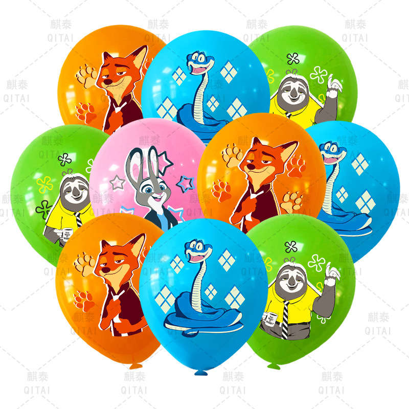 Event Supplies - Neue Zootopia Ballons Wilde Tiere Latexballons