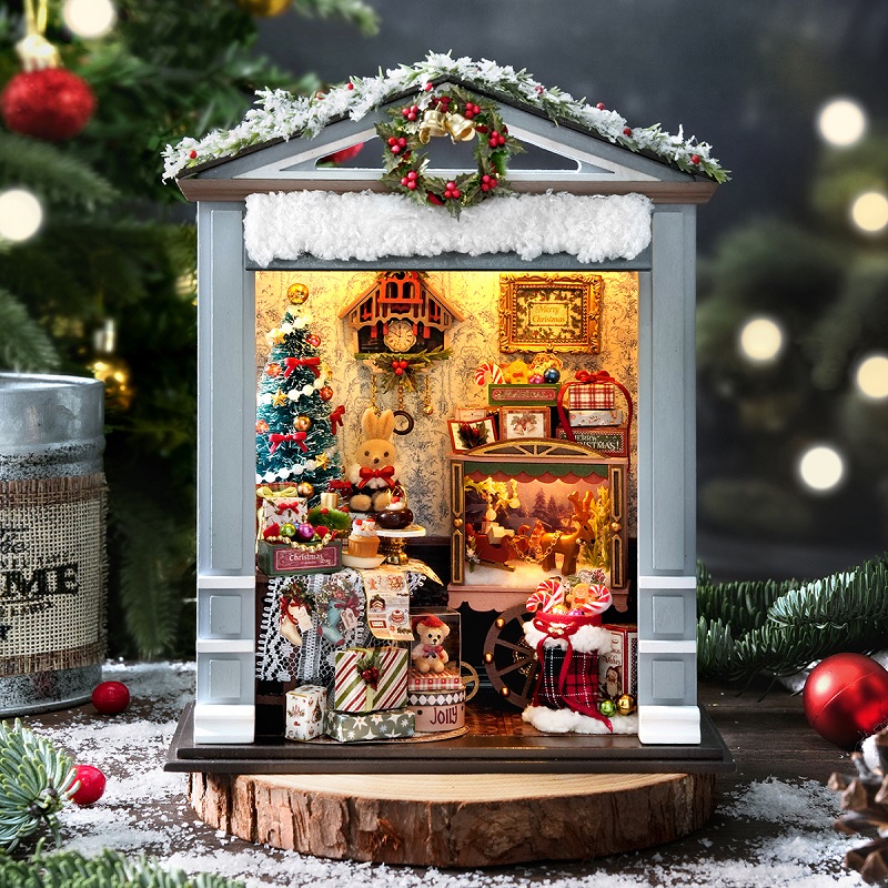 Event Z - Miniatur-Puppenhaus-Set, 3D-Puzzle, Montagemodell, DIY, handgefertigte Sets,
