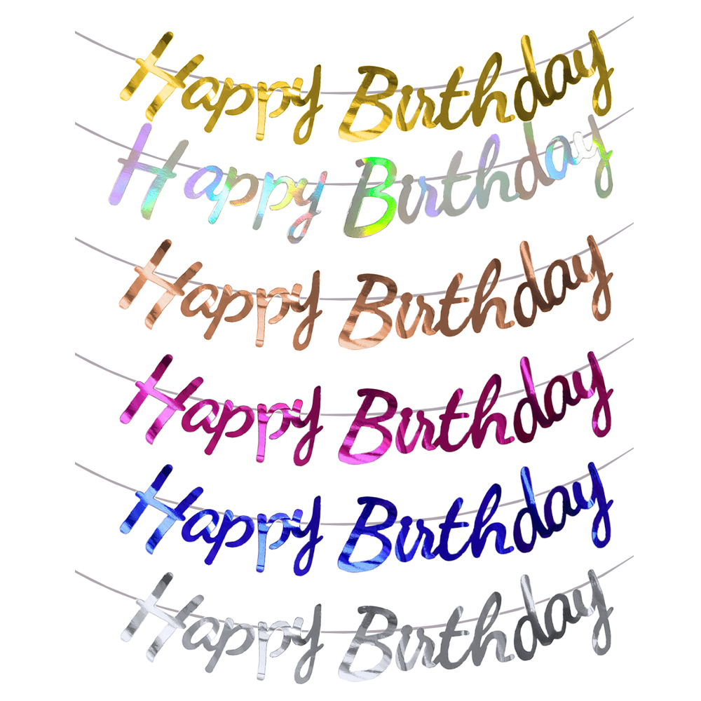 Party Banner Gold - Alles Gute zum Geburtstag Banner Gold