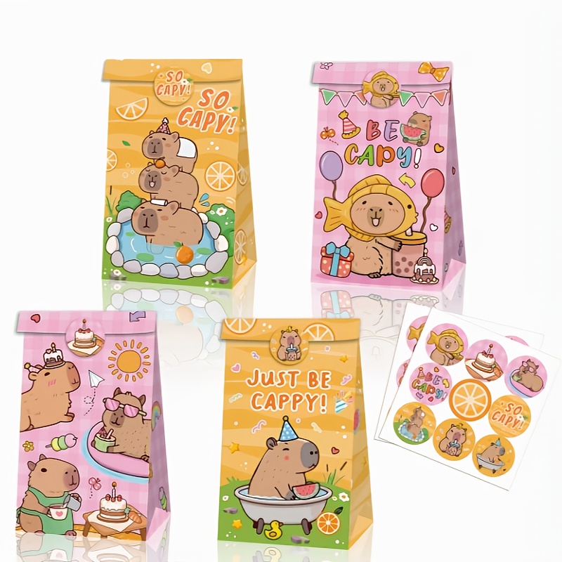 Event Party Box - 12/24/48 stücke Capybara Süßigkeiten Taschen Geburtstag