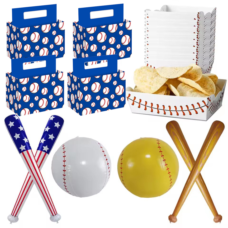 Table Cloth Disposable - Baseball Party Supplies Einweg-Tischdecke aus Kunststoff,
