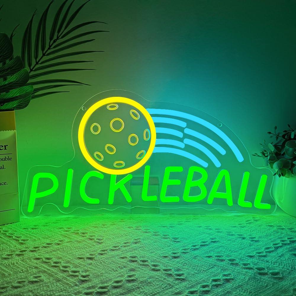 Neon Sign Party - Pickleball Neon-Schild USB Dimmbare LED-Neonlichter für