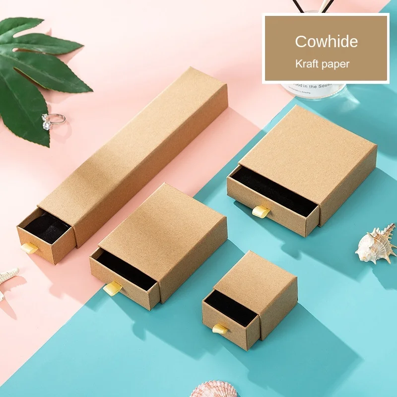 Event Party Box - 1pc Schmuck Boxs Khaki Karton Schmuck