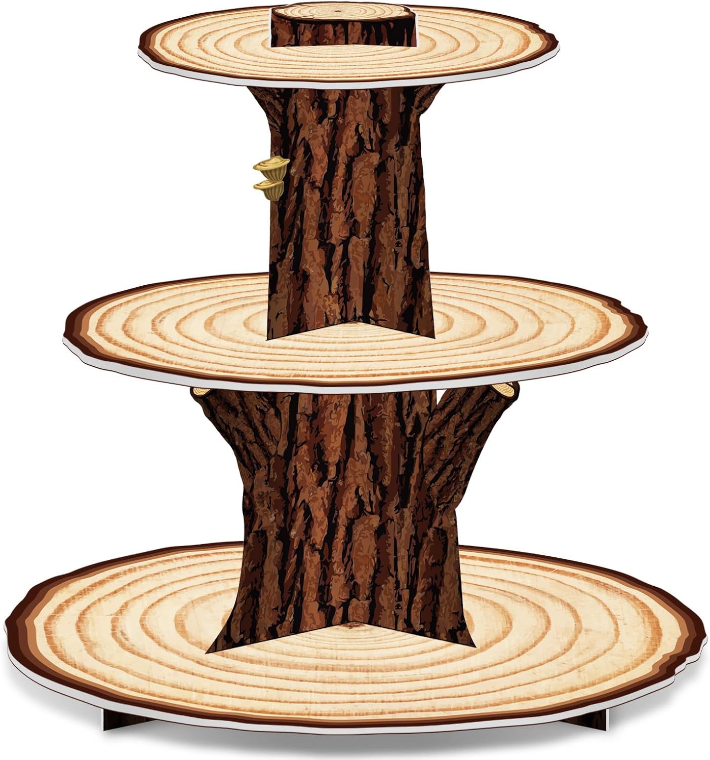 Cupcake Stand Tier - Cupcake-Ständer aus Holz, Dekoration, 3-stufig, Western-Party-Kuchenhalter,