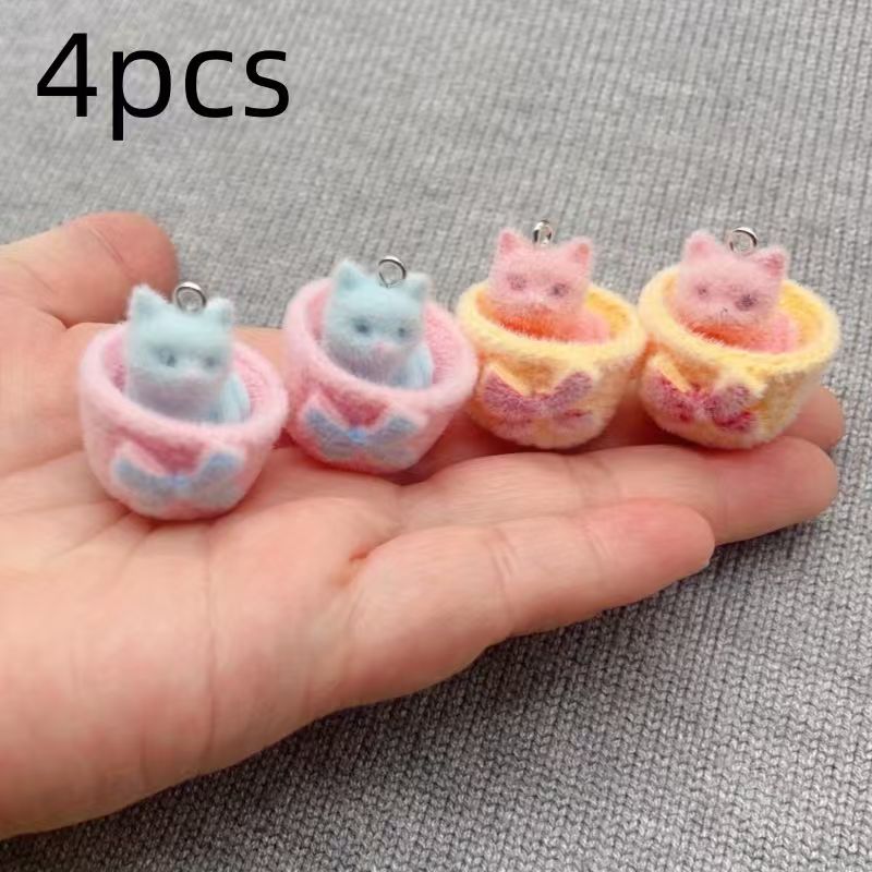 4 Stück 3D-Plüsch-Katzenanhäng – Event Party Bewertung und Preis
