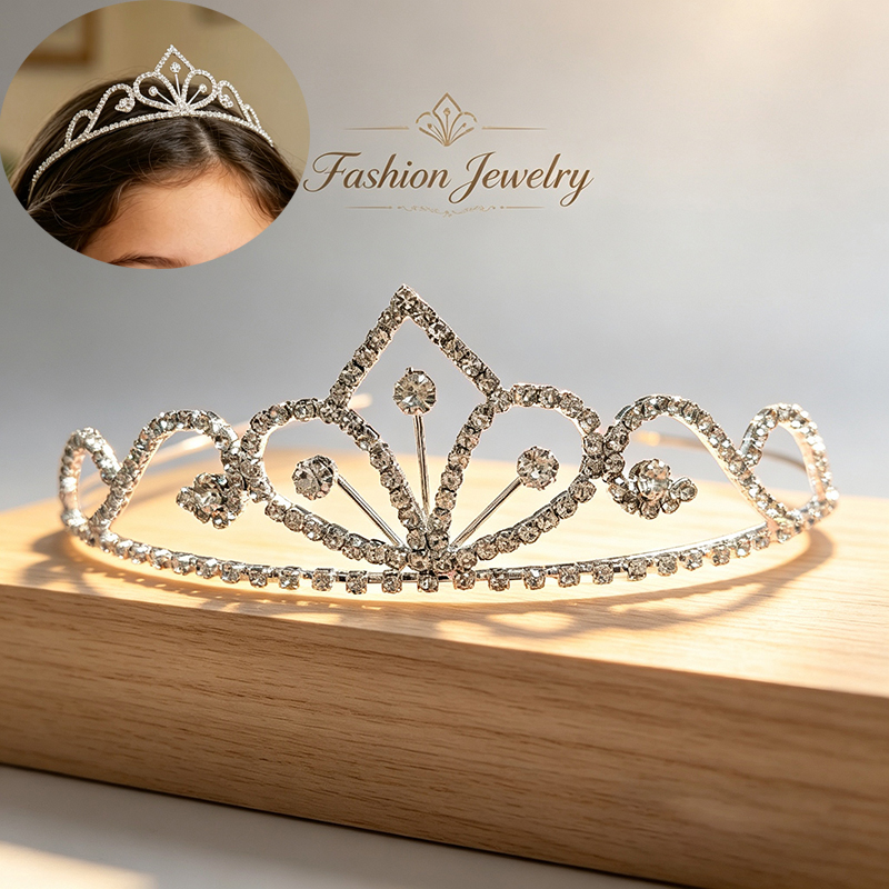 Silberfarbene Strass-Brautkron – Event Suppliers Bewertung und Preis