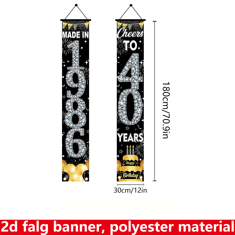 2 Stück 2D Flache Banner zum 4 – Party Banner Gold Bewertung und Preis