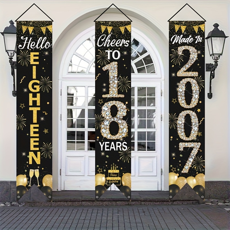 2D 3-teiliges Türbanner-Set zu – Party Banner Gold Bewertung und Preis