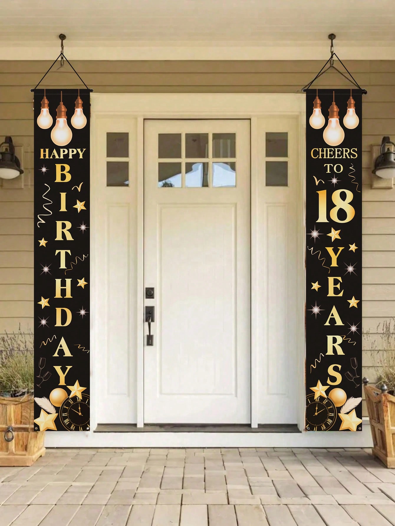 1 Paar Feierbanner zum 18. Geb – Party Banner Gold Bewertung und Preis