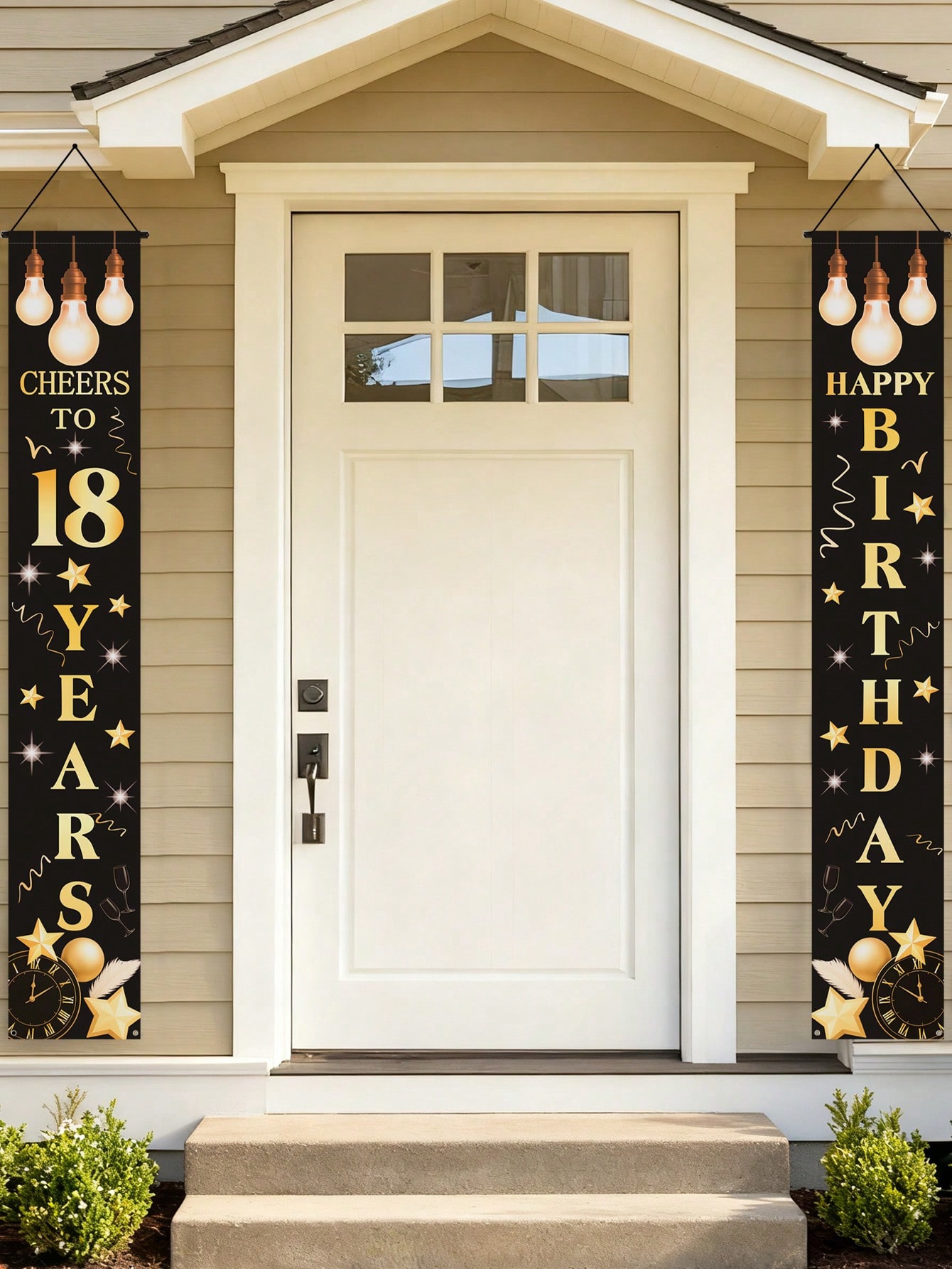 1 Paar Feierbanner zum 18. Geb – Party Banner Gold Bewertung und Preis
