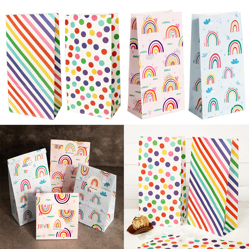Kleine Papiertüten Regenbogen  – Event Party Box Bewertung und Preis