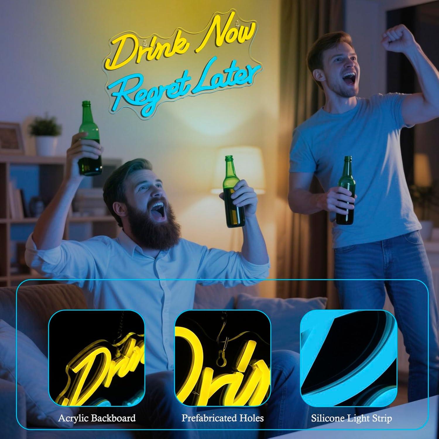 Bier Neonschild 'Jetzt trinken – Neon Sign Party Bewertung und Preis