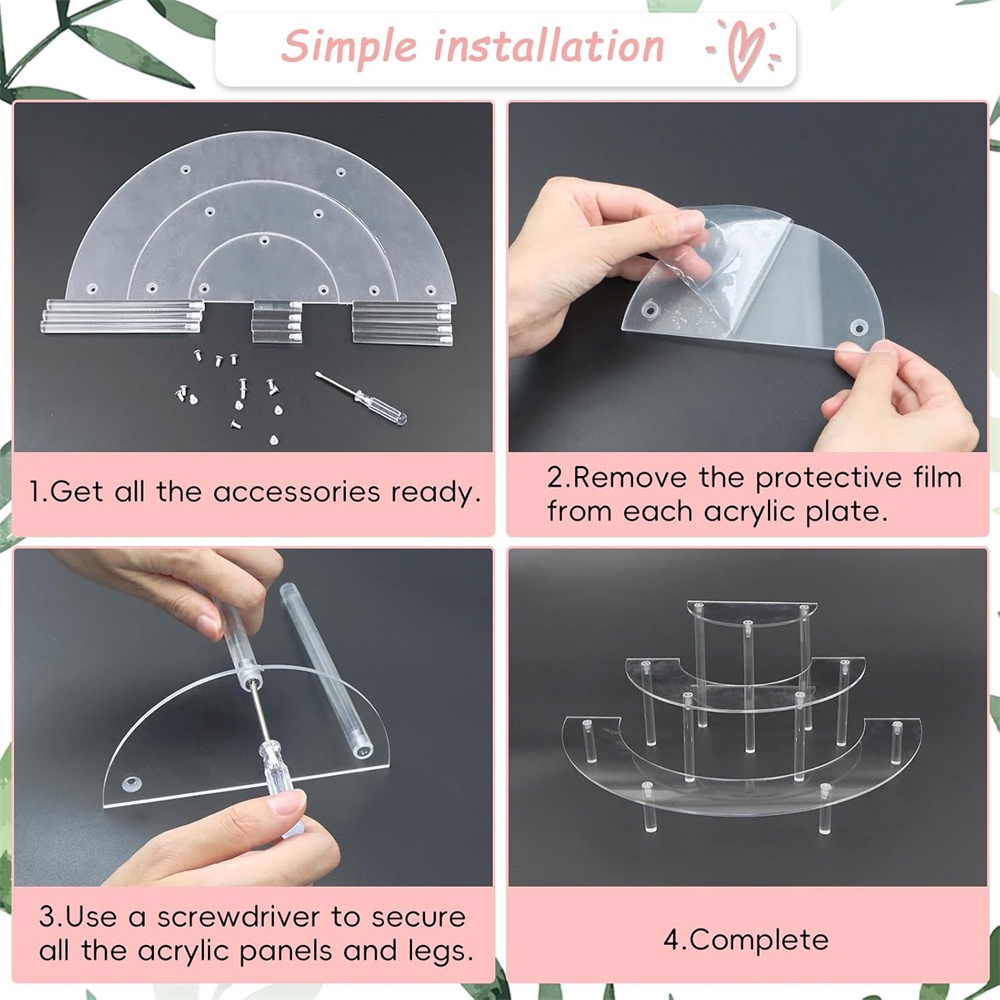 1/2er-Pack Acryl-Präsentations – Cupcake Stand Tier Bewertung und Preis
