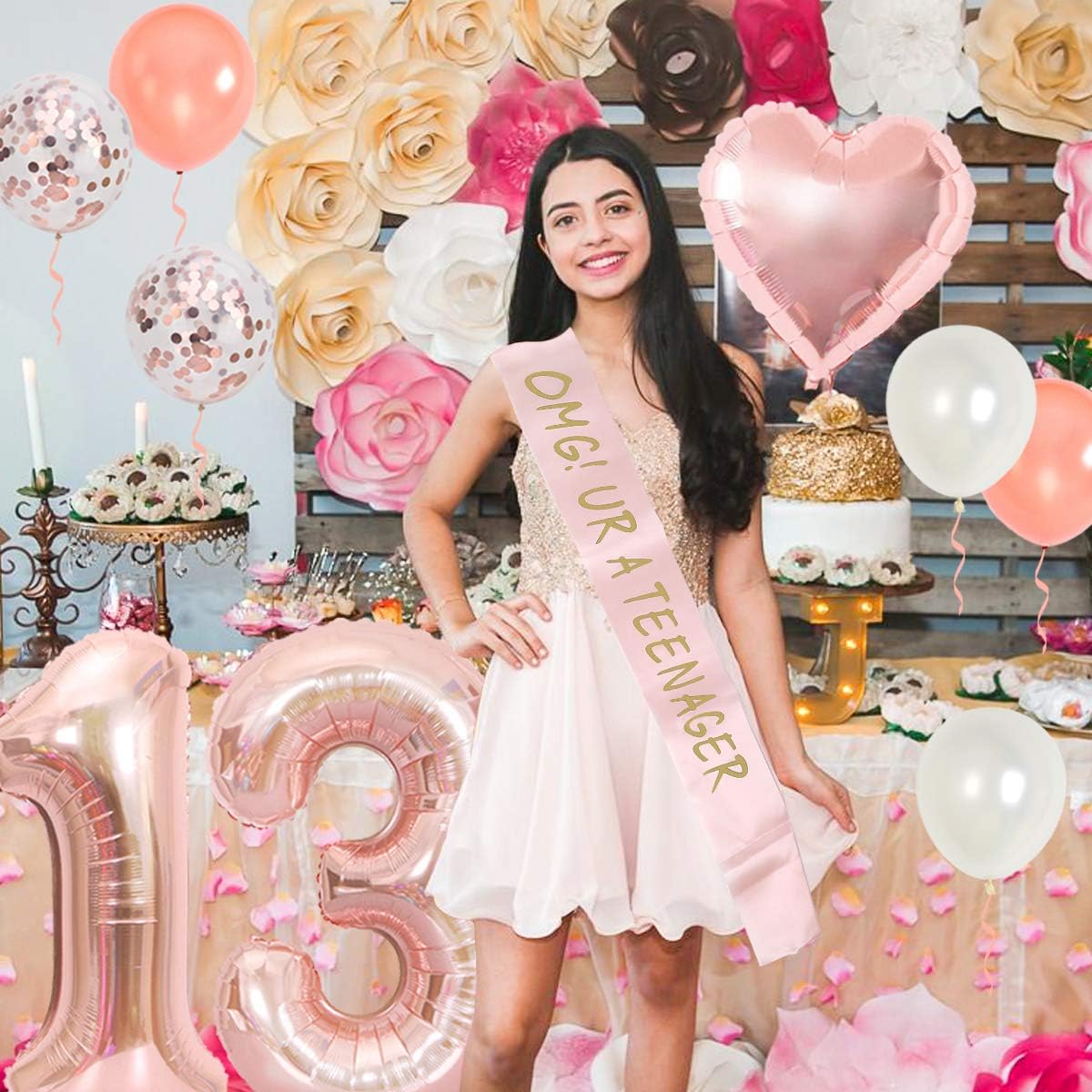Partydekorationen zum 13. Gebu – Party Banner Gold Bewertung und Preis
