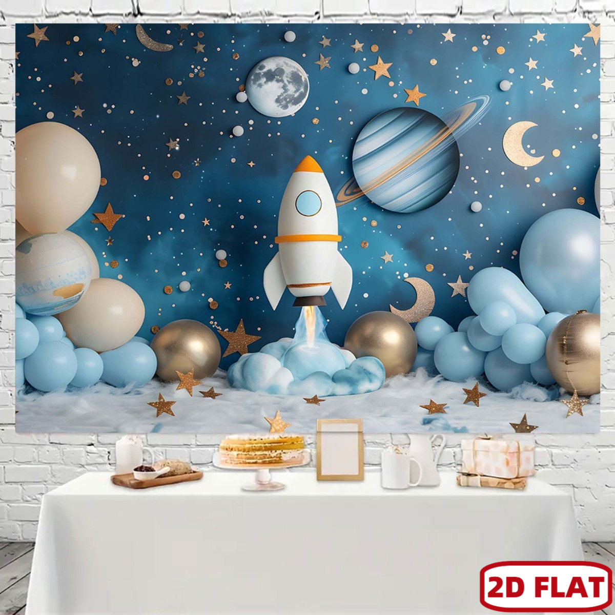 2D flaches 1-teiliges Partyban – Event Launch Party Bewertung und Preis