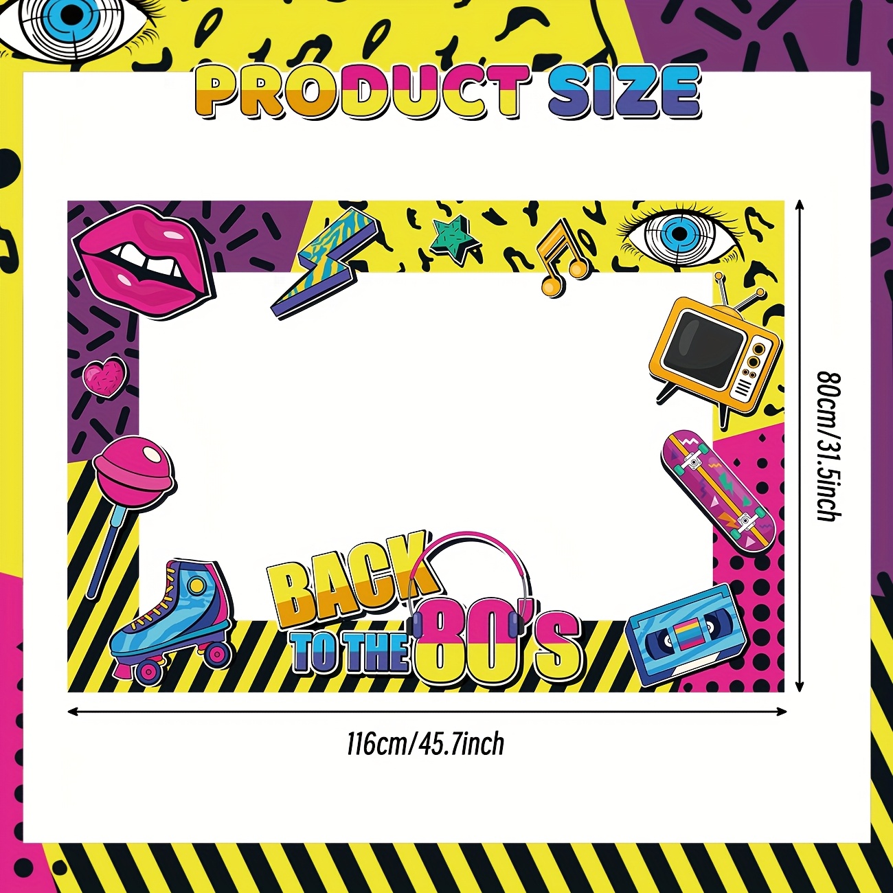 Zurück in die 80er Jahre Party – Photo Booth Frame Bewertung und Preis
