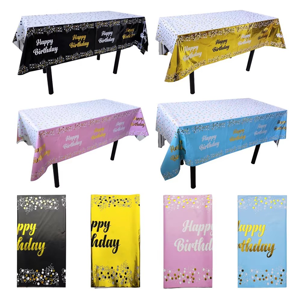Geburtstags-Einweg-Tischdecke  – Table Cloth Disposable Bewertung und Preis