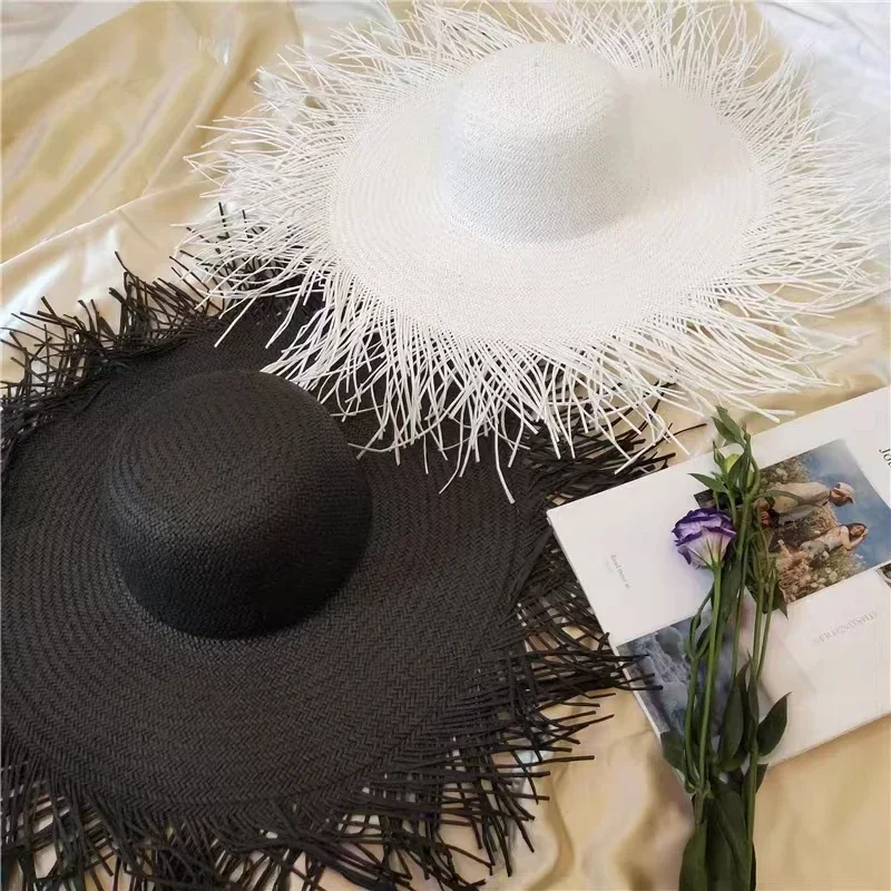 Neue Sommer Breitkrempige Einf – Paper Straw Color Bewertung und Preis