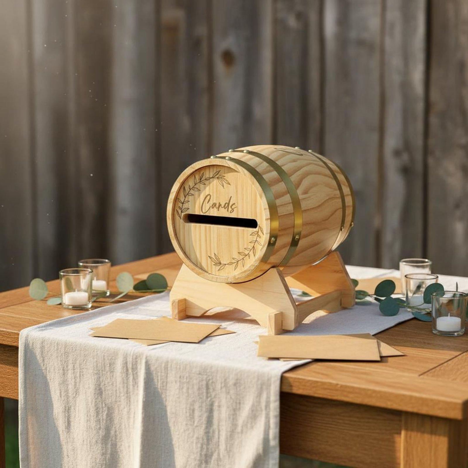 Rustikale Massivholz-Kartenbox – Event Party Box Bewertung und Preis