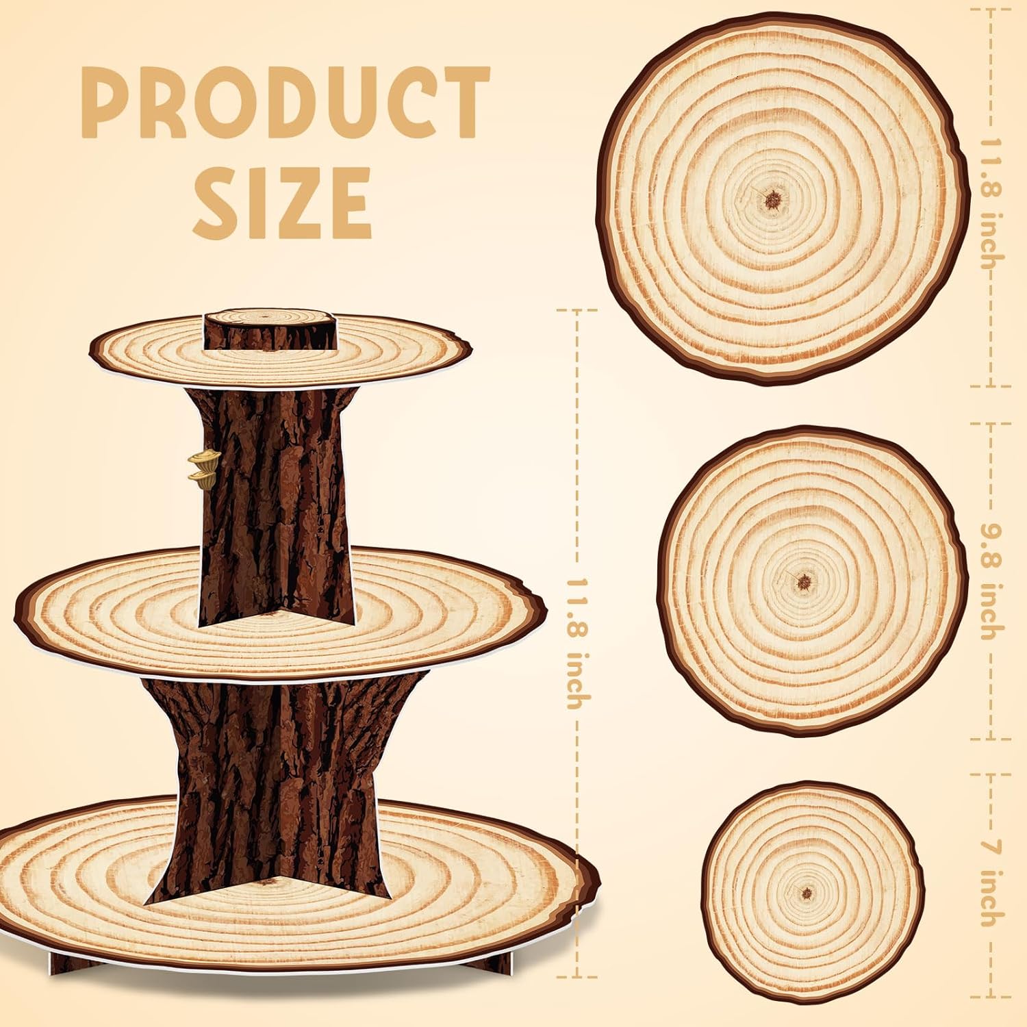 Cupcake-Ständer aus Holz, Deko – Cupcake Stand Tier Bewertung und Preis